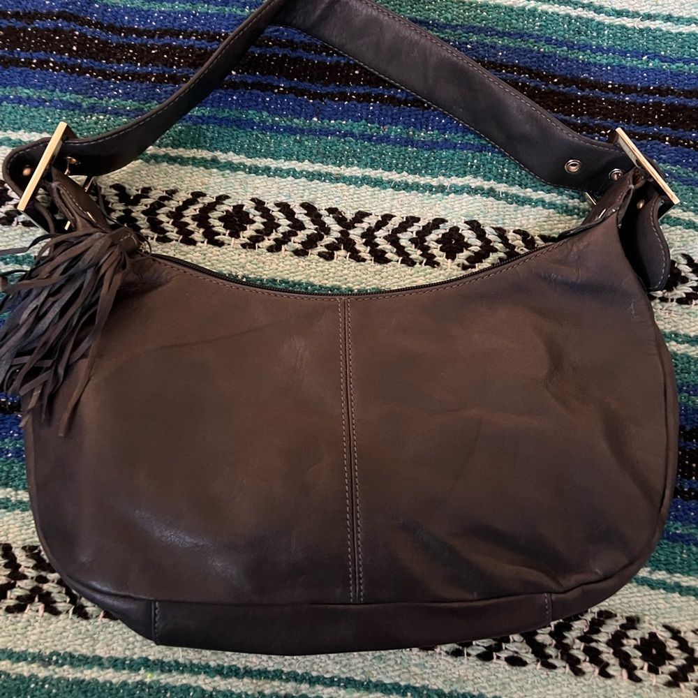 Tinanello navy blue genuine leather‎ purse